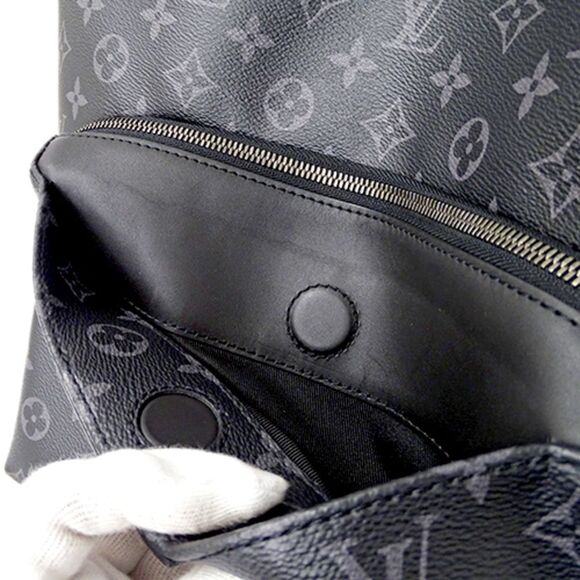 Louis Vuitton Bag Monogram Eclipse Rucksack Backpack Black - Picture 6 of 11